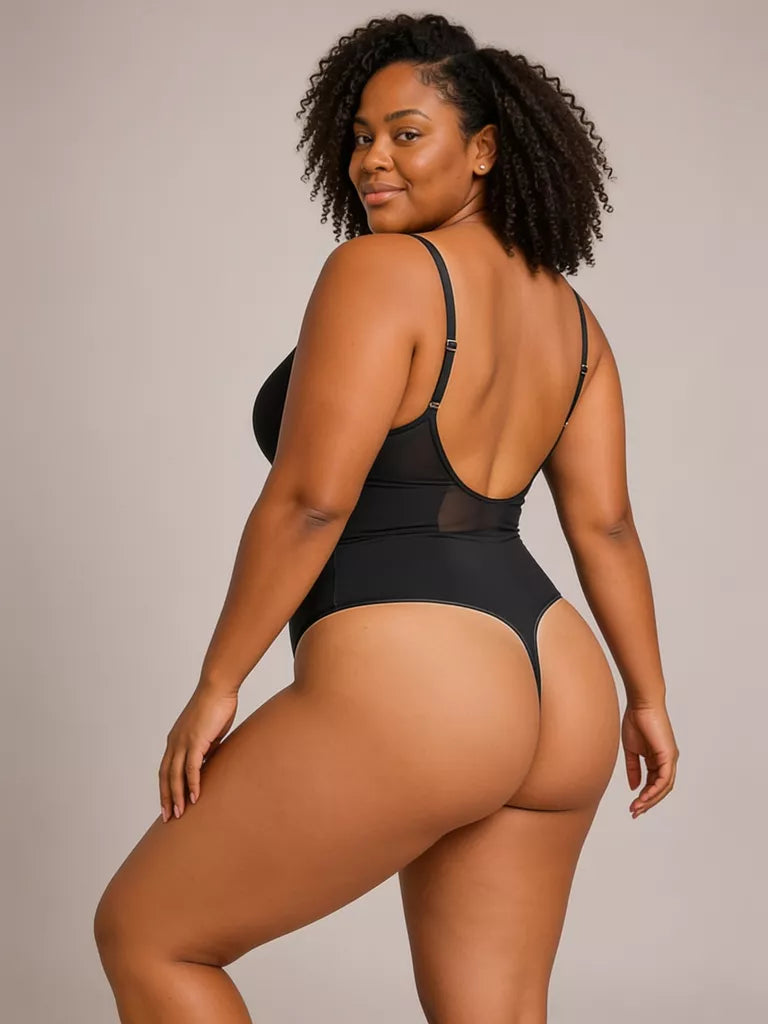 Orlivane Seamless Thong Shaping Bodysuit