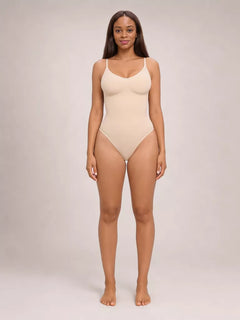 Orlivane Seamless Thong Shaping Bodysuit