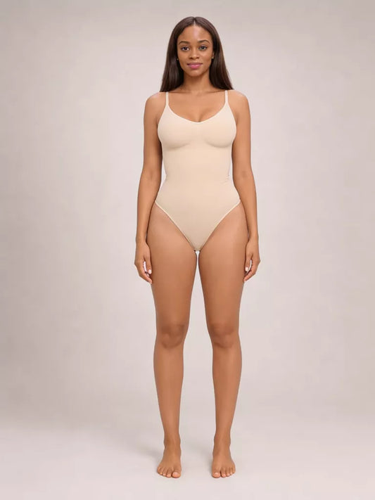Orlivane Seamless Thong Shaping Bodysuit