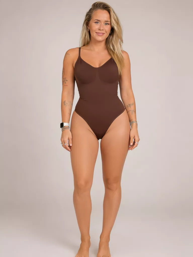 Orlivane Seamless Thong Shaping Bodysuit